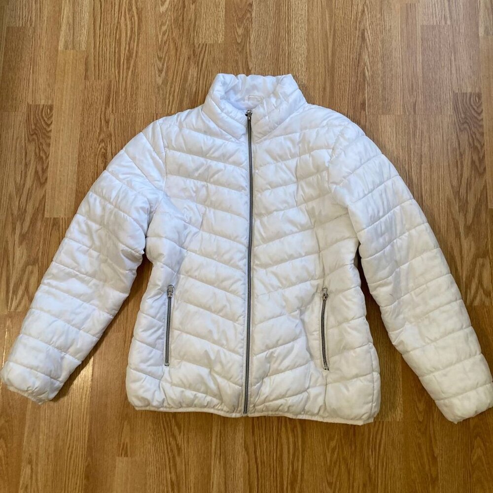 BIG CHILL Packable Light Winter Jacket in White  - Size XL